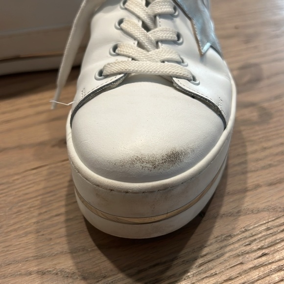 Metallic Star Sneaker White and Silver Steve Madden - Picture 2 of 9